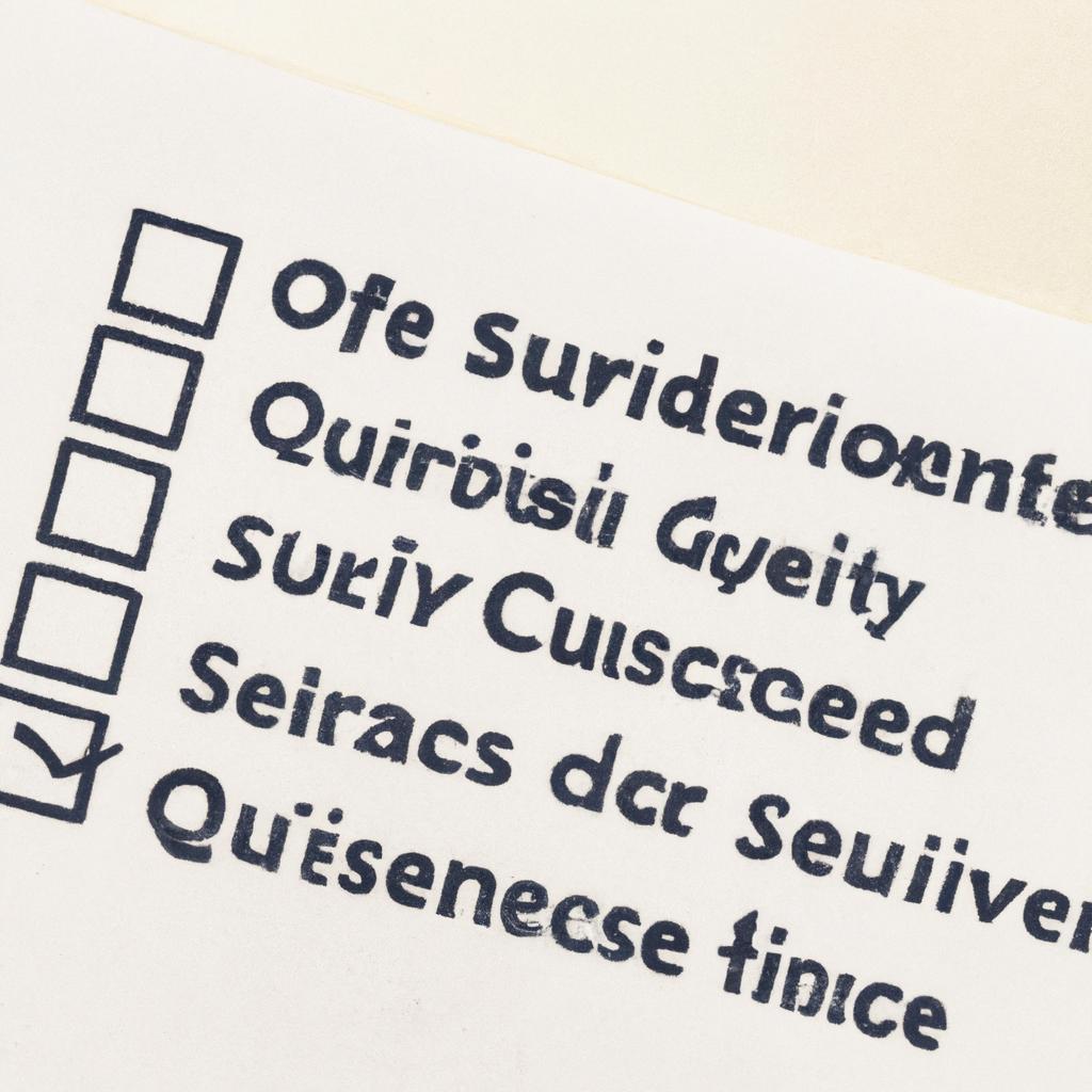 Evaluating Quality and ‌Service:⁢ A Consumer’s Checklist