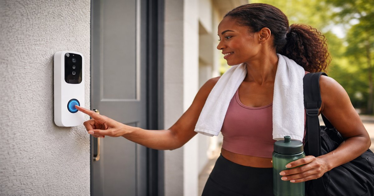 philips hue doorbell in use