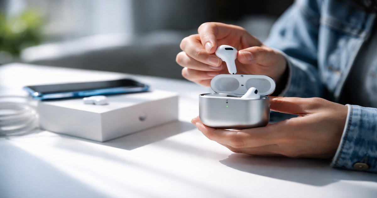 airpods in use